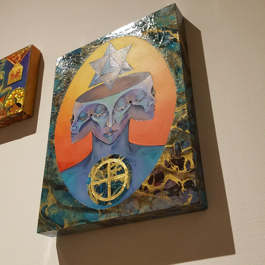Law of Three on a gallery wall